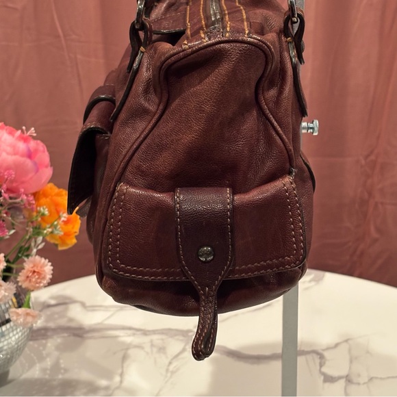 Tod's Vintage Dark Brown Leather Shoulder Bag - Picture 4 of 10